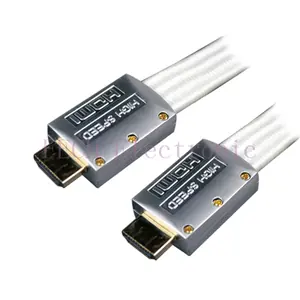 HDMI A-M TO A-M High Speed HDMI Flat Cable with Ethernet(Ver.1.4) Metal Housing (different colors are available)