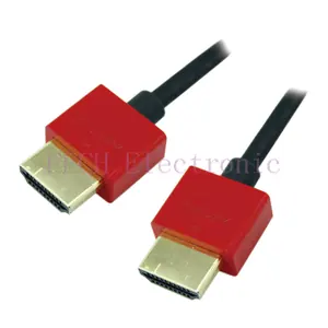 FHS001 Super Slim HDMI Cable HDMI A-M TO A-M High Speed HDMI Cable with Ethernet Plastic Housing (different colors are available)