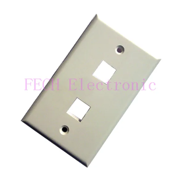 RJ45 2Port Face Plate - FECH FNFP02