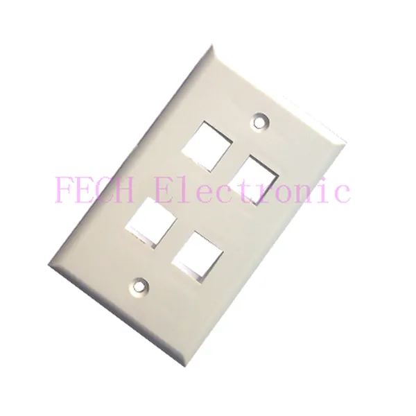 RJ45 4Port Face Plate - FECH FNFP04