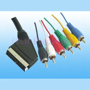 Scart 21P M TO 6*RCA M