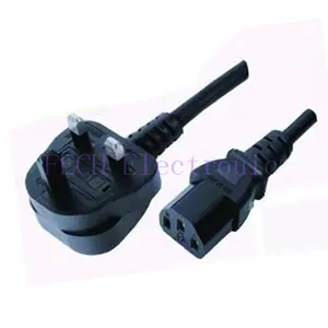UK PLUG TO C13 IEC SOCKET