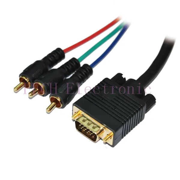 RGB Component Cable HDB15 M / 3*RCA Plug - FECH FRHR01