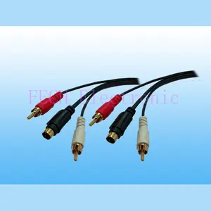2*RCA PLUG+MD4P M TO 2*RCA PLUG+MD4P M