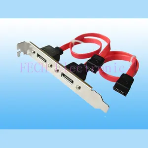 2Port Motherboard SATA Female T0 eSATA Male W/Bracket