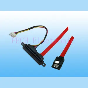 SATA 22P TO SATA150 W/lock +Power Cable Right Angle