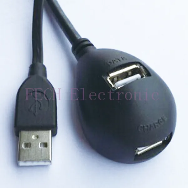 USB 2.0 Docking Extension cable on table A/M to A/F*2 - FECH FUAE22