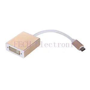 USB3.1 Type C to DVI Female adapter Converts a USB 3.1 Type-C port to a DVI-D port