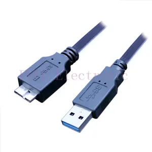 USB3.0 AM TO Micro BM Super Slim Flat Cable 32# OD:2.0*7.0mm