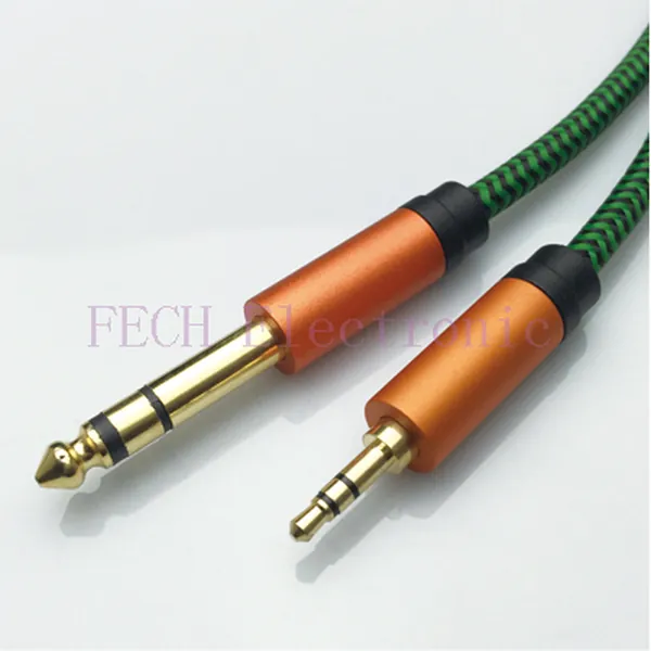 6.35mm(1/4") Stereo Plug(Male) to 3.5mm Stereo Plug (Male) - FECH FV1316