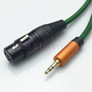 XLR 3P Female to 3.5mm TRS Stereo Male Microphone Cable