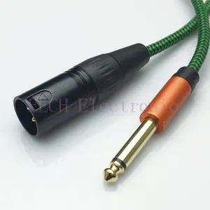 XLR 3P Male to 6.35mm(1/4" MONO) Male Microphone Cable