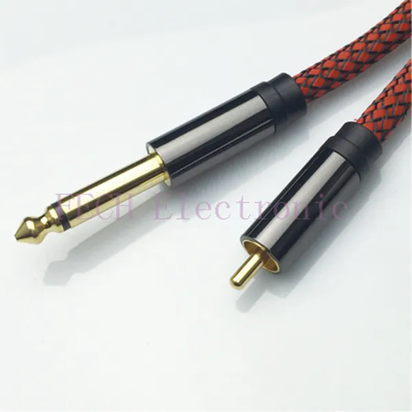 FV1164 6.35MM MONO (1/4" ) Male to RCA Male - FECH FV2161