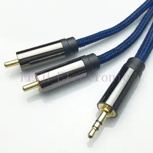 3.5mm Stereo Male to 2*RCA Male Cable