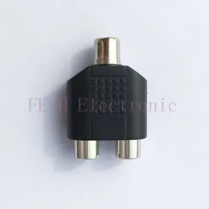 RCA Video Audio Splitter Adapter (RCA Female to 2 RCA Female)