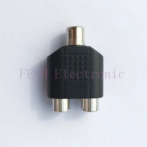 RCA Video Audio Splitter Adapter (RCA Female to 2 RCA Female) - FECH FVAD33