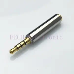 3.5mm Male to Female Port Extender Shielded, 4 Conductor, Gold Plated