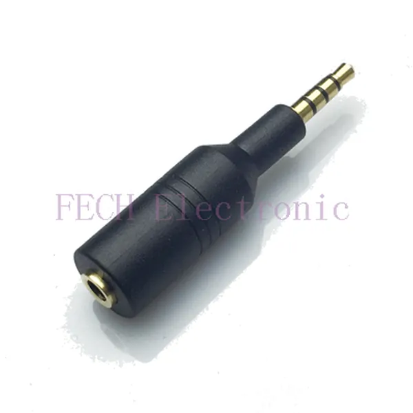 3.5mm Male to Female Port PVC Extender Shielded,4 Conductor, Gold Plated - FECH FVAD46
