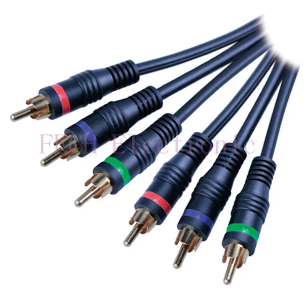 3*RCA Plug TO 3*RCA Plug(RGB) GOLD - FECH FVR314