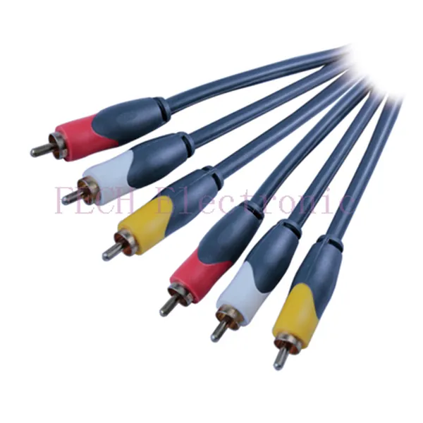 3*RCA Plug TO 3*RCA Plug(AV Cable) GOLD - FECH FVR331