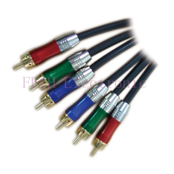 3*RCA Plug TO 3*RCA Plug GOLD H.Q (RGB) - FECH FVR351