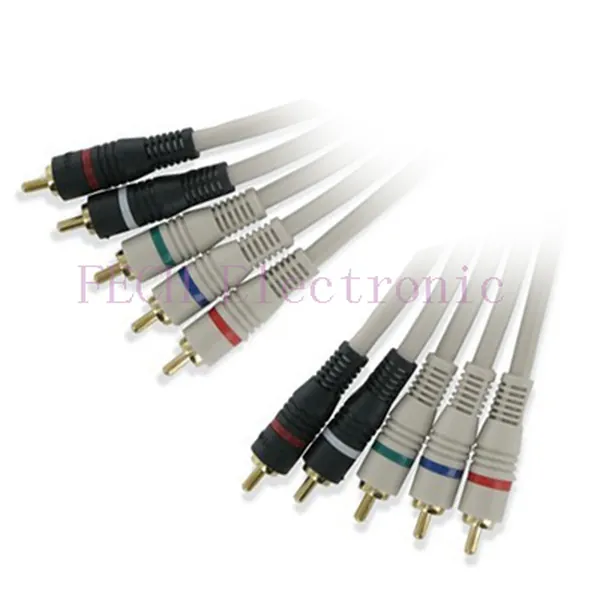 5-Wire RCA HDTV Component Video Jumpers 5*RCA Plug TO 5*RCA Plug - FECH FVR521
