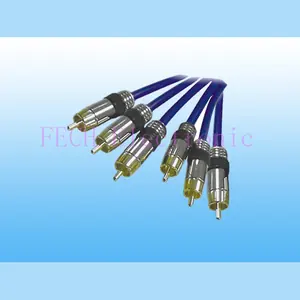 3*RCA Plug TO 3*RCA Plug (GOLD H.Q)