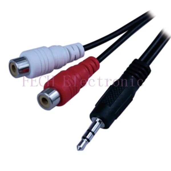 3.5mm Plug TO 2*RCA Jack - FECH FVSR22
