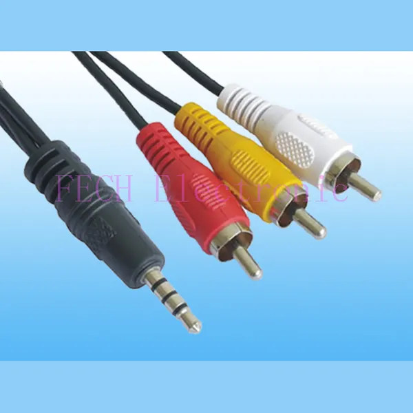 3.5mm Stereo Plug TO 3*RCA Plug - FECH FVSR31