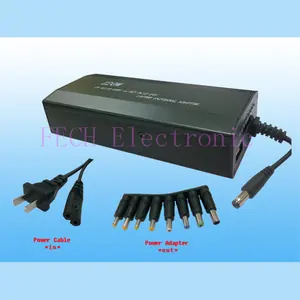 Universal ac/dc adapter for laptop 120W w/USB aluminium metal housing