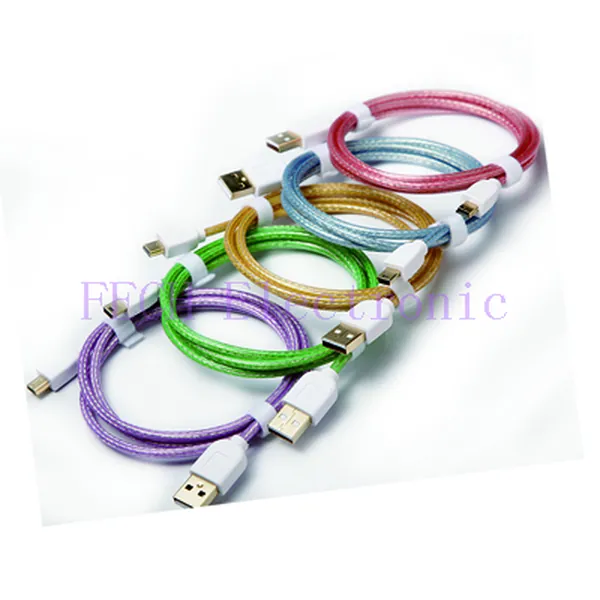 USB 2.0 Certified Type A Male to Micro-B 5-Pin Cable, 24AWG, Gold - FECH FUAC31