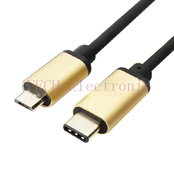 USB TYPE C/M TO MICRO 5P M (Aluminum alloy shell) - FECH FUCM11