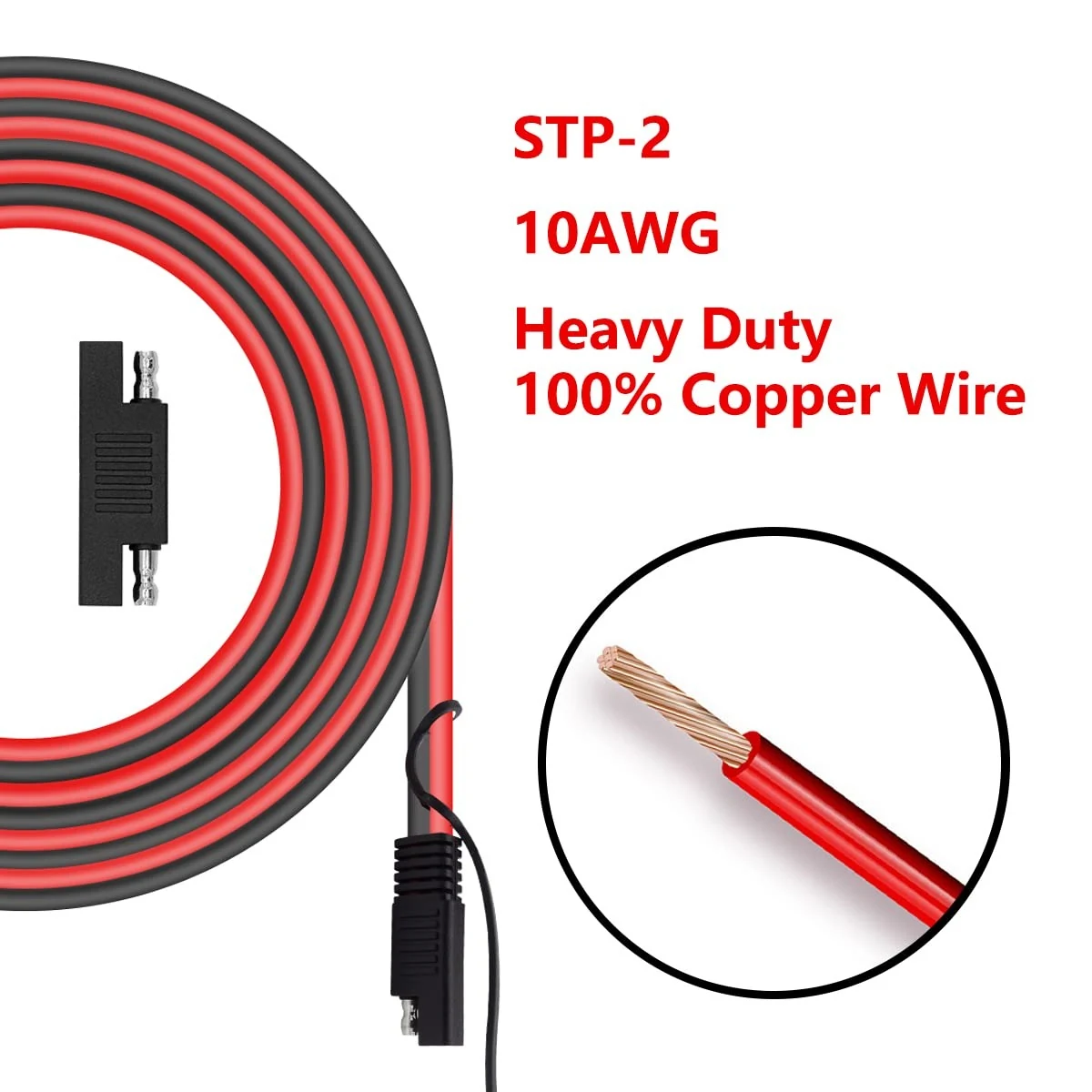 10AWG SAE To SAE Extension Cable 6m Quick Disconnect - Garfour view 3