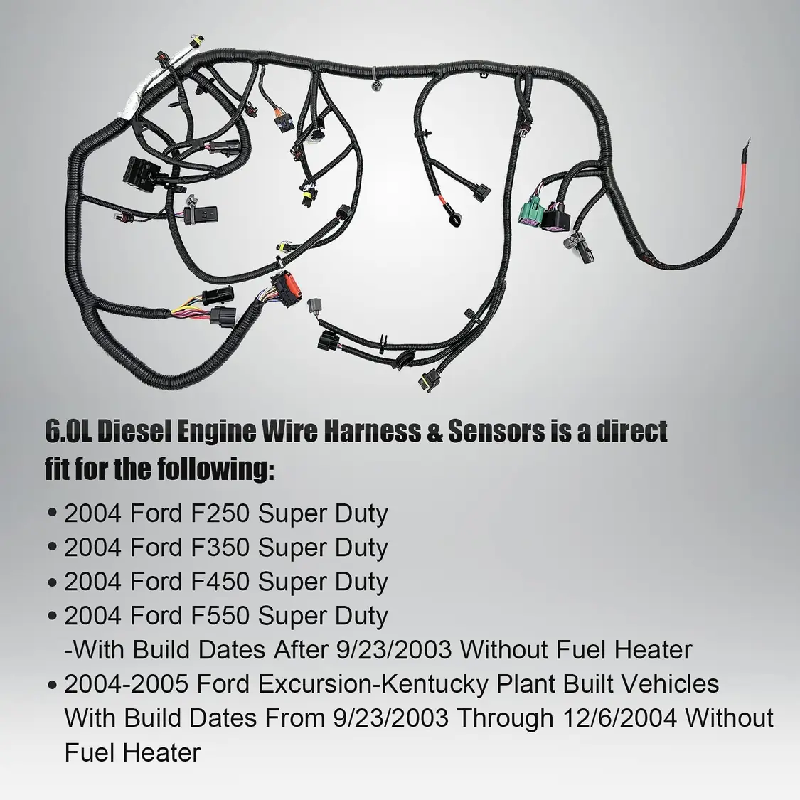 4C3Z-12B637-CA Engine Wiring Harness For Ford Super Duty - Garfour view 4