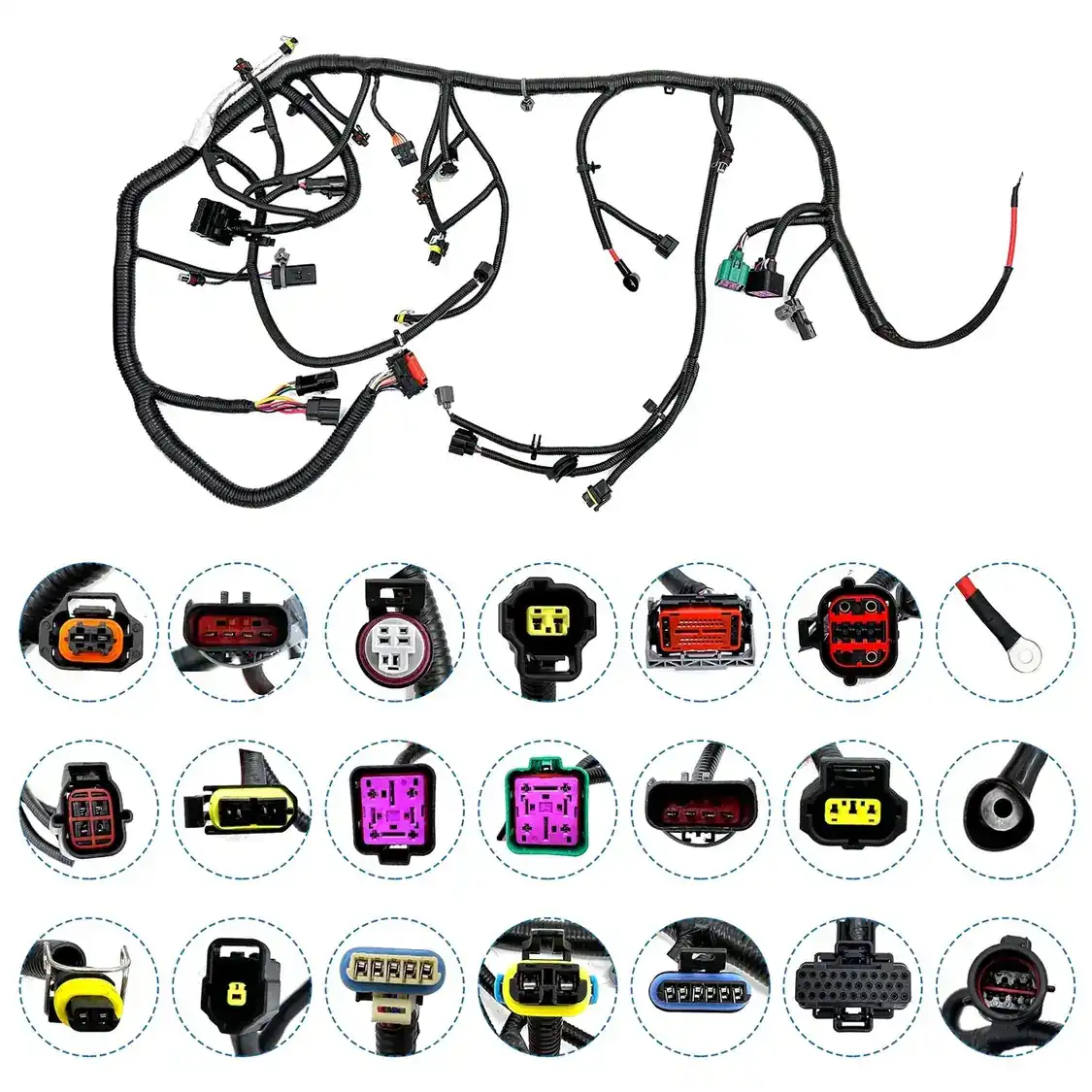 4C3Z-12B637-CA Engine Wiring Harness For Ford Super Duty - Garfour view 3