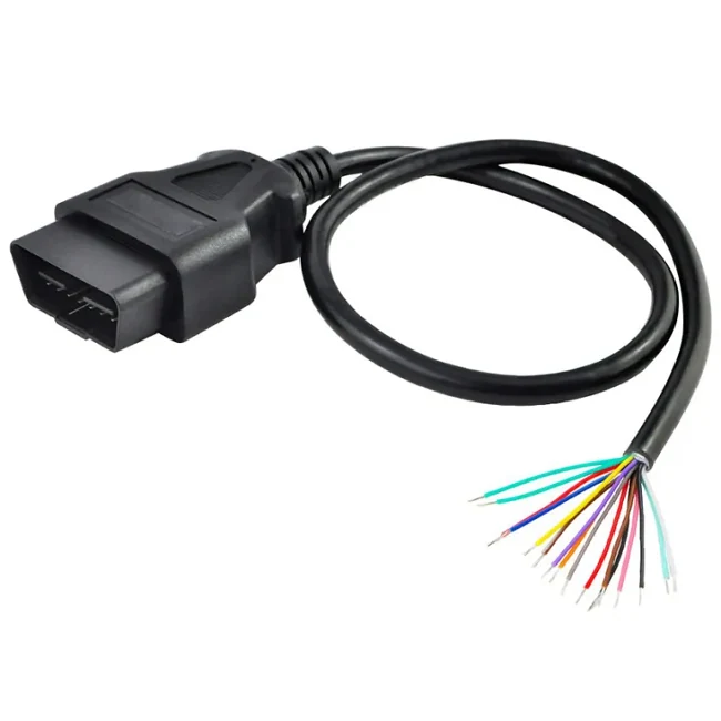 16 Pin J1962 OBD2 Male Connector Extension Cable - Garfour view 1