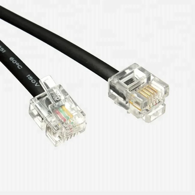 RJ11 6P4C Flat Telephone Cable Assembly - Garfour view 2