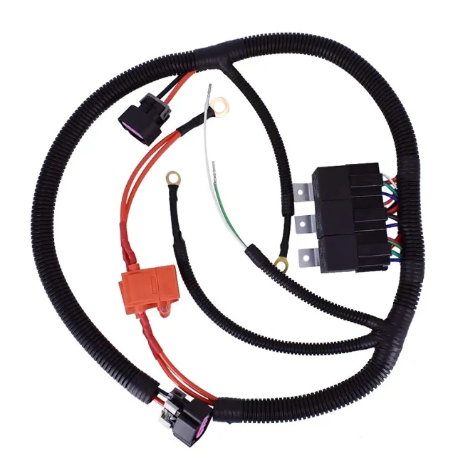 Dual Electric Fan Upgrade Wiring Harness For GM Trucks - Garfour view 1