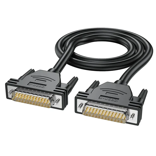 DB25 Male To Male RS232 Serial Cable 10 Feet - Garfour view 1