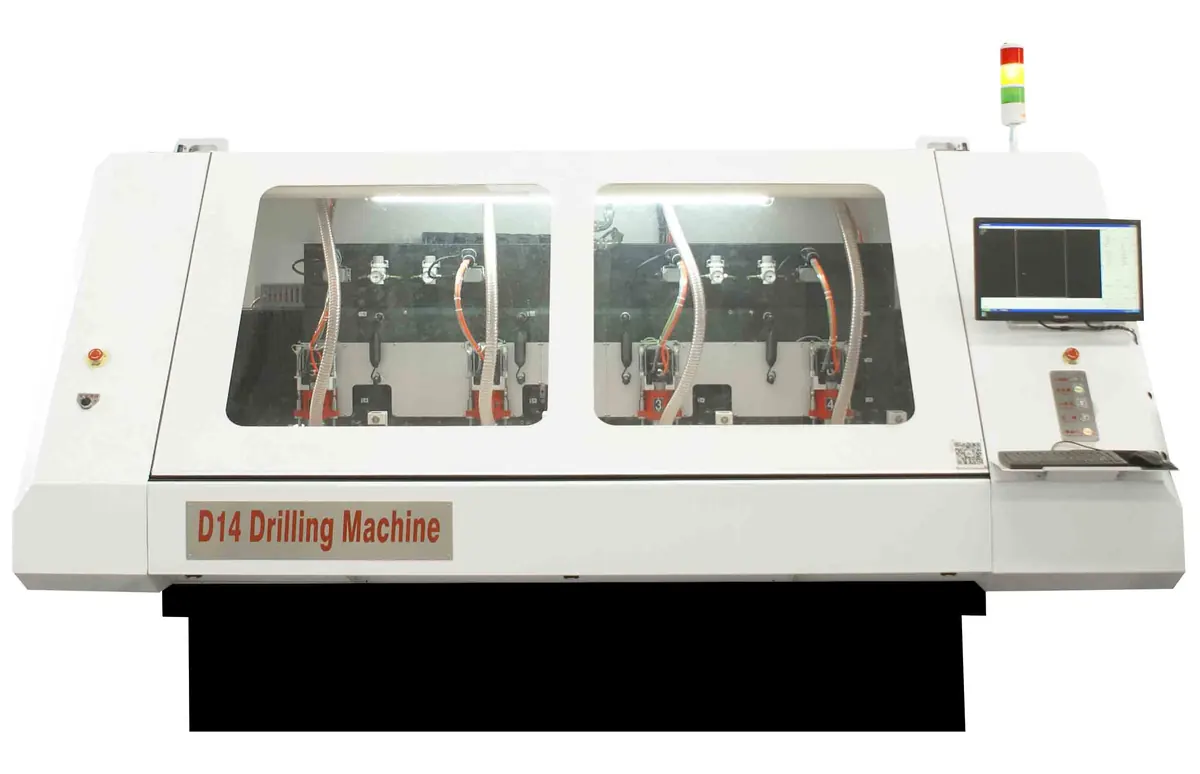 D14 PCB CNC drilling machine with operator station