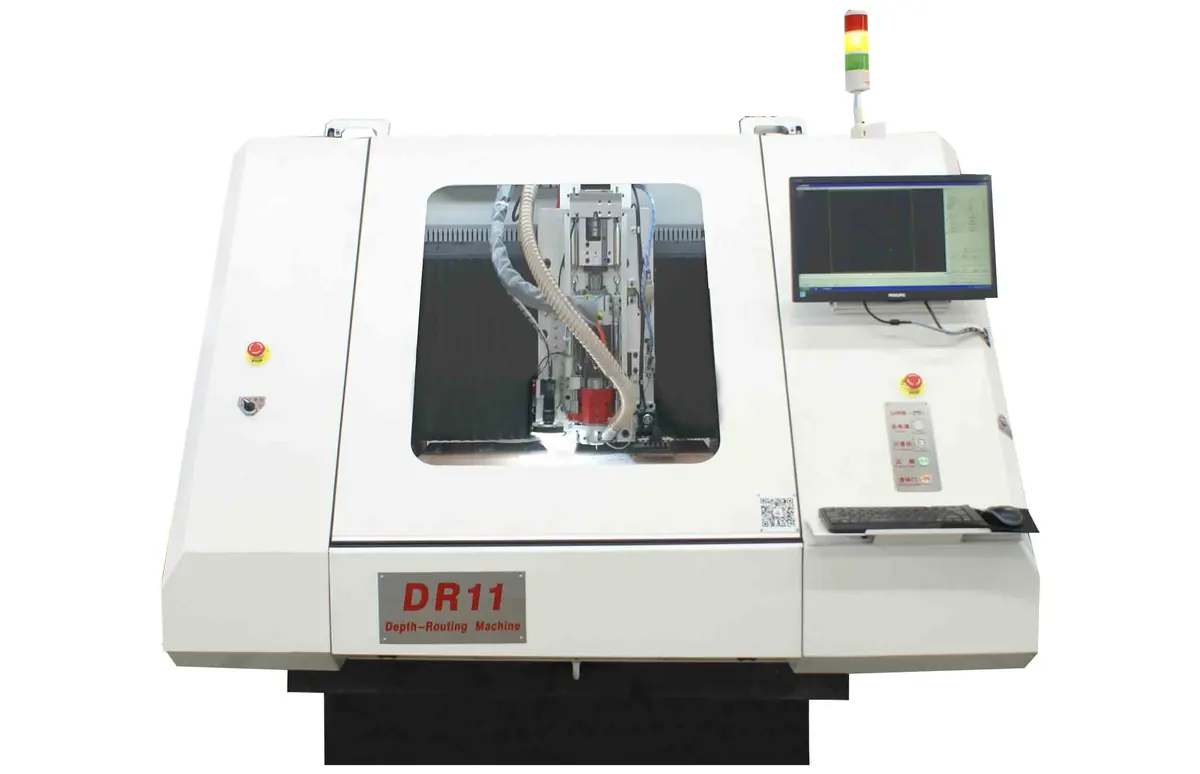 DR11 PCB drilling and routing machine with control station