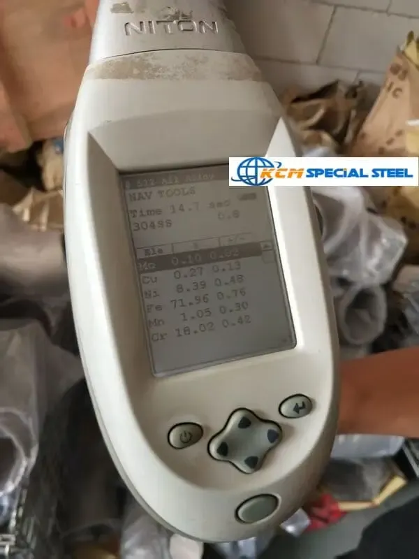 304 / 304L Stainless Steel Pipe Fittings PMI Test Result.