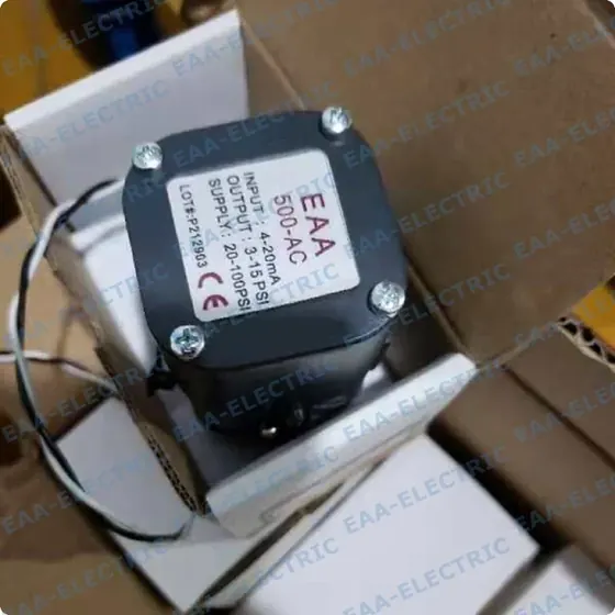 500X electro pneumatic transducer terminal compartment and wiring view
