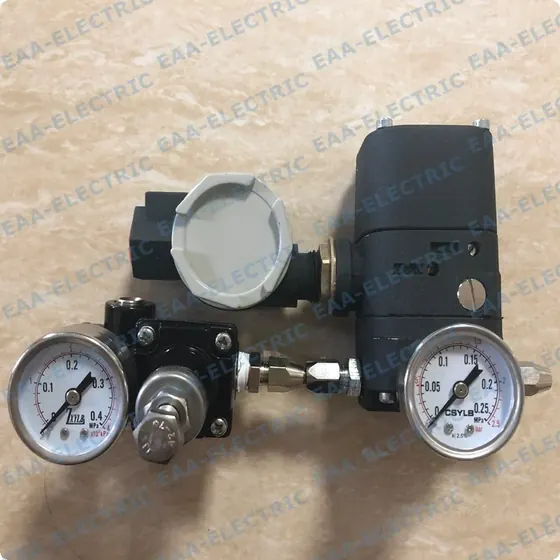 EPC1000 transducer mounted with pneumatic connections