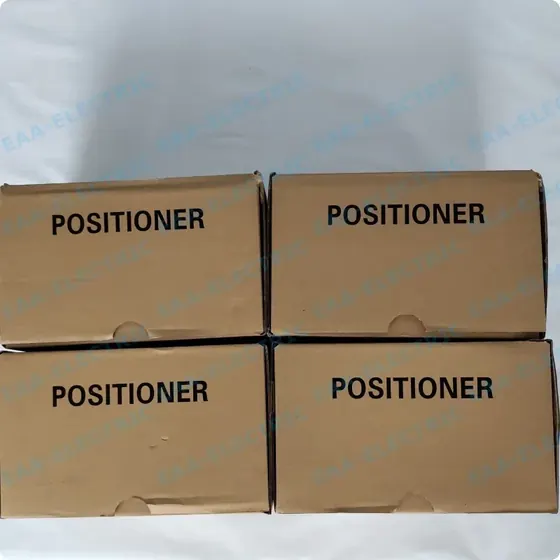 IP8100 valve positioner nameplate and air connection ports