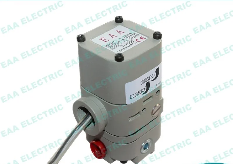 T1000 electro pneumatic transducer, an I/P converter that sets air pressure from a current signal