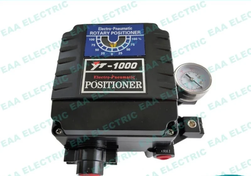 YT1000R electro pneumatic valve positioner mounted on a rotary valve actuator