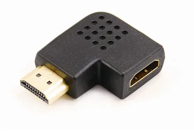 HDMI A male to HDMI A female adaptor,90º angle type