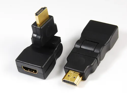 HDMI male to HDMI female adaptor,rotating 270°