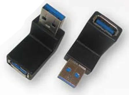 USB 3.0 male to female adaptor,90° angle type